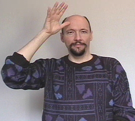 "man" American Sign Language (ASL)