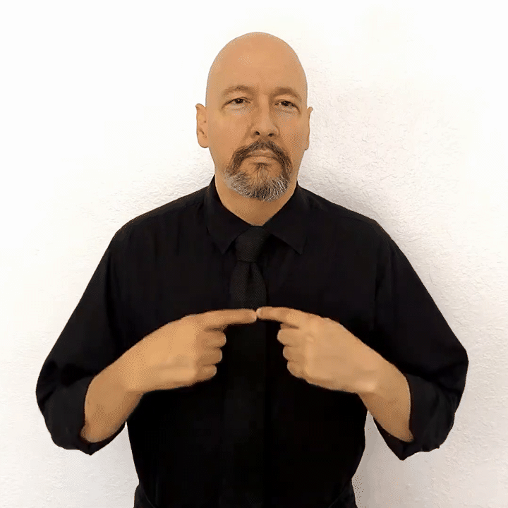 the ASL sign for NECKLACE